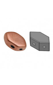 Les perles par Puca® Paros beads Copper Gold Mat 00030-01780